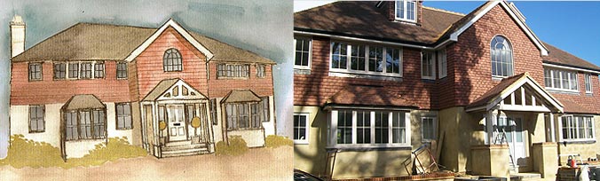 Elizabeth Bee Interior Design, Exterior Remodelling, East Grinstead